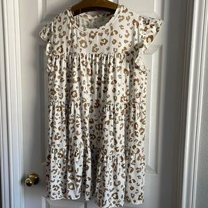 Leopard mini/maxi dress large